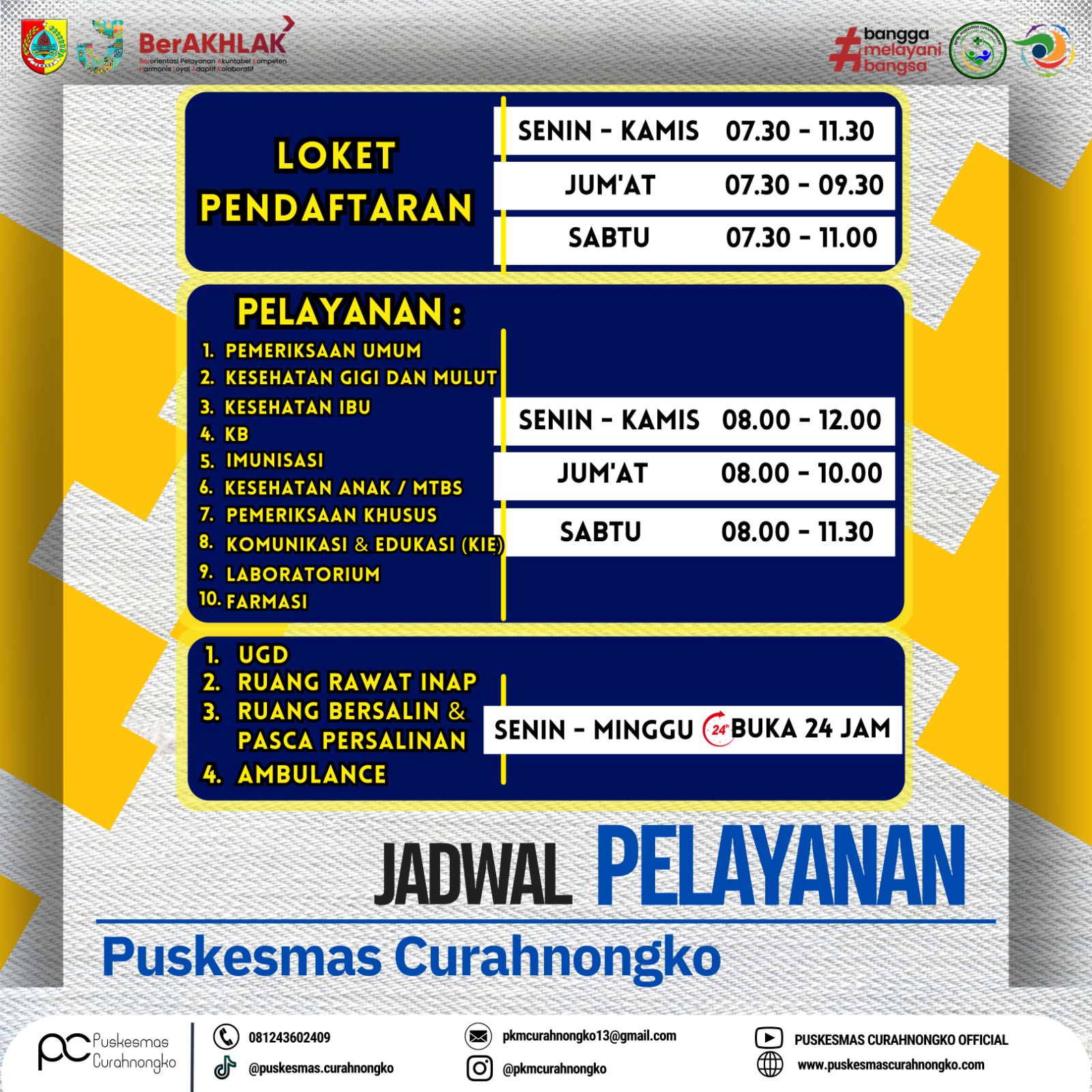 Jadwal Pelayanan